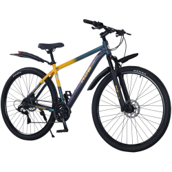Bicicleta RDB BDF-SM, roata 29 inch, verde cu galben