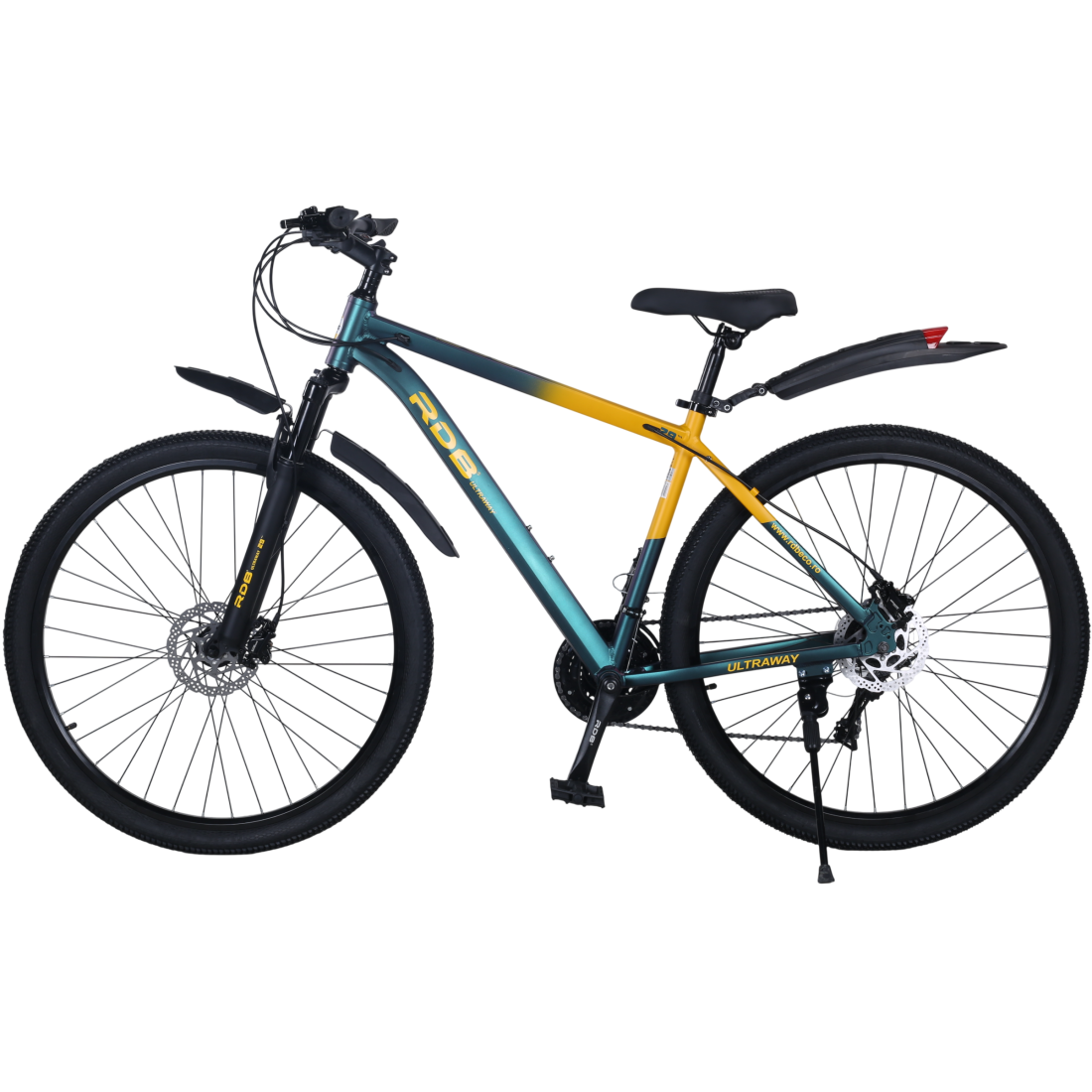 Bicicleta RDB BDF-SM, roata 29 inch, verde cu galben