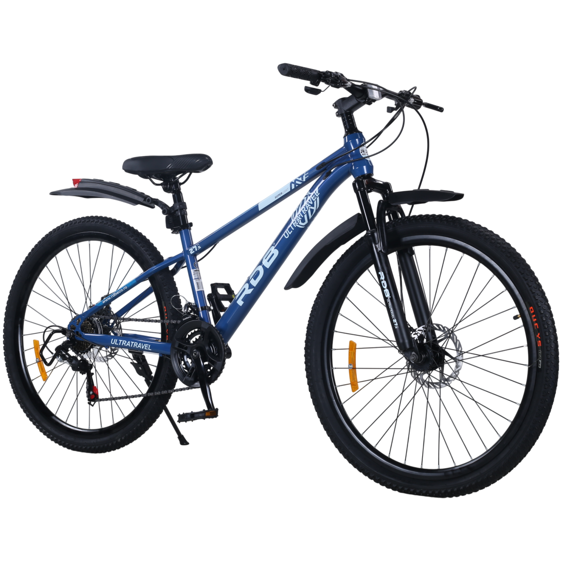 Bicicleta RDB BDF-TK300, roata 27.5 inch, negru cu portocaliu