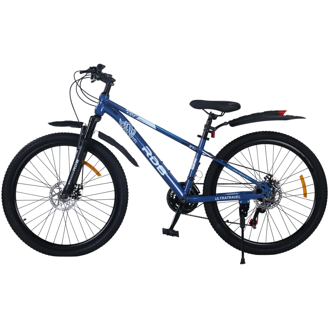 Bicicleta RDB BDF-TK300, roata 27.5 inch, negru cu portocaliu