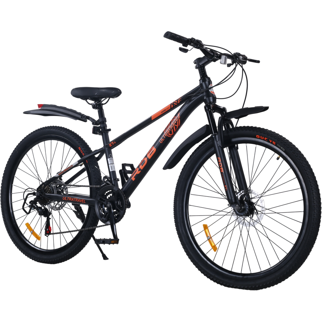 Bicicleta RDB BDF-TK300, roata 27.5 inch, negru cu portocaliu