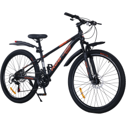 Bicicleta RDB BDF-TK300, roata 27.5 inch, negru cu portocaliu