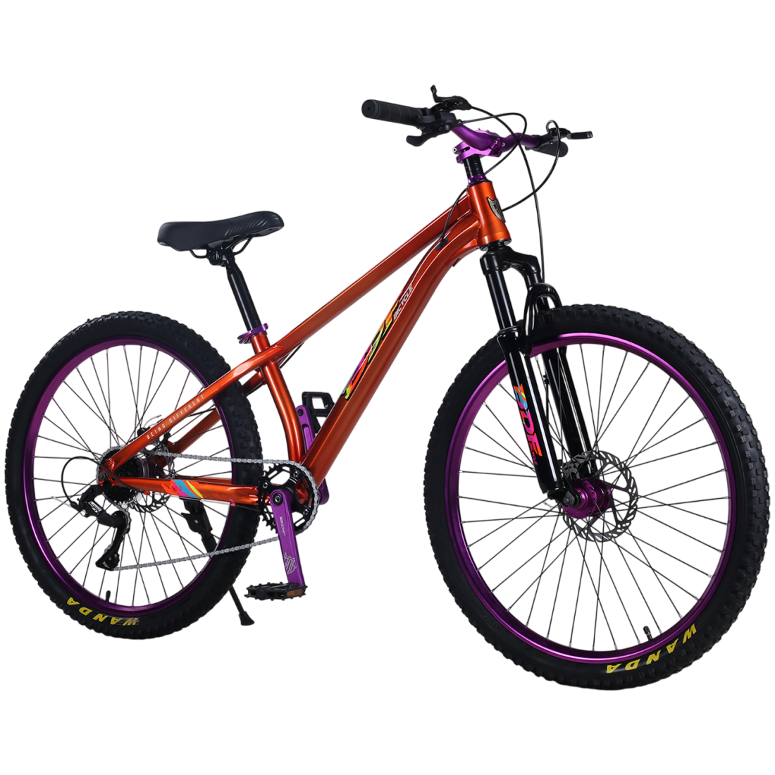 Bicicleta RDB BDF-TPC, roata 26 inch, rosu cu violet