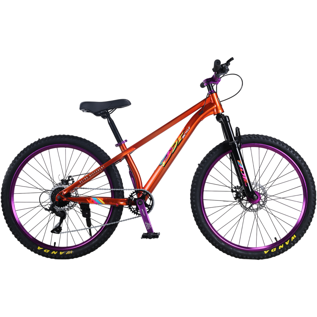 Bicicleta RDB BDF-TPC, roata 26 inch, rosu cu violet