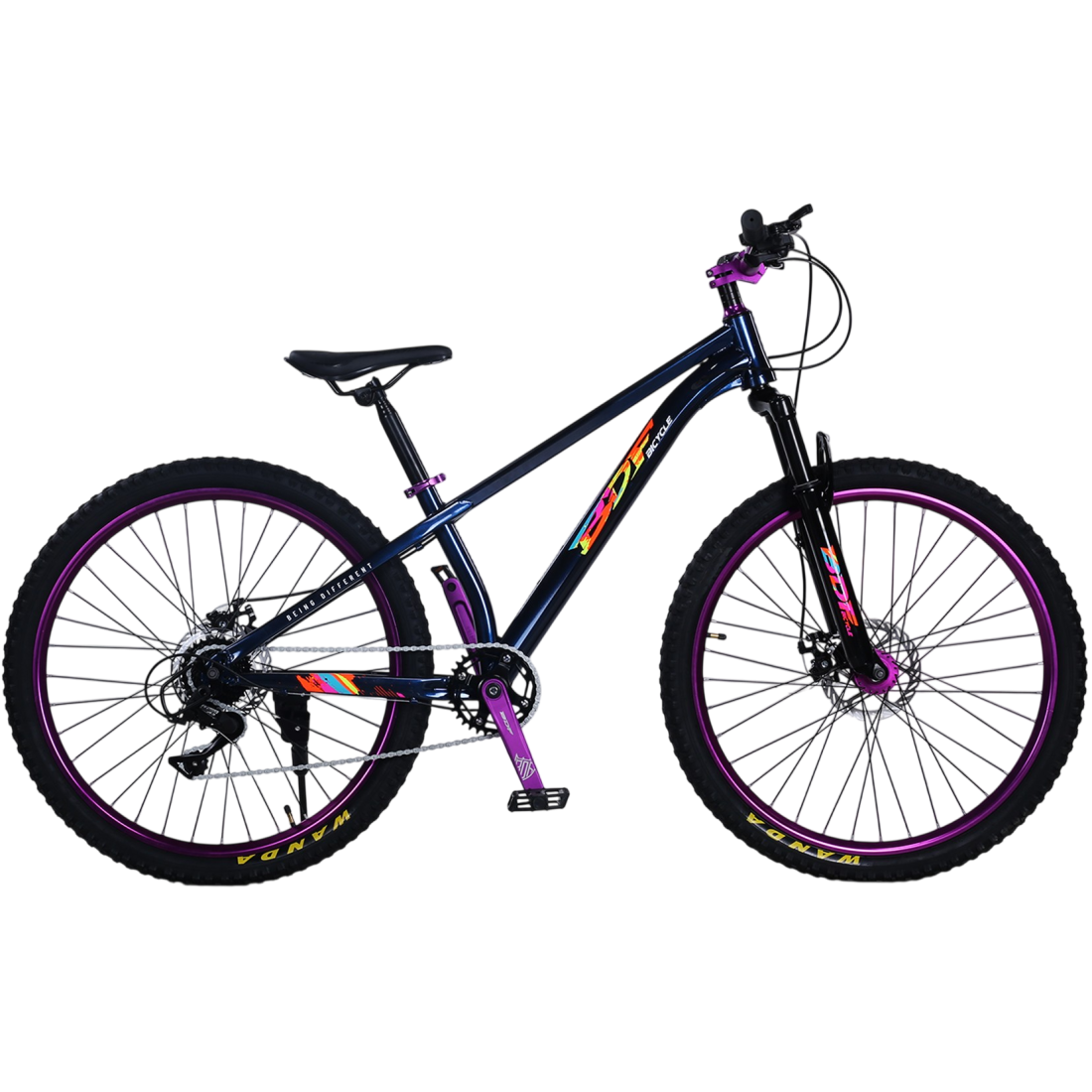 Bicicleta RDB BDF-TPC, roata 26 inch, albastru cu violet