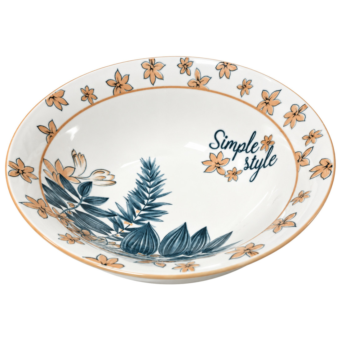 Bol ceramic "Simple style", 20 cm diametru, 6.5 cm inaltime Bol ceramic "Simple style", 20 cm diametru, 6.5 cm inaltime