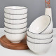 Bol ceramic elegant cu textura striata, 11 cm diametru, alb Bol ceramic elegant cu textura striata, 11 cm diametru, alb