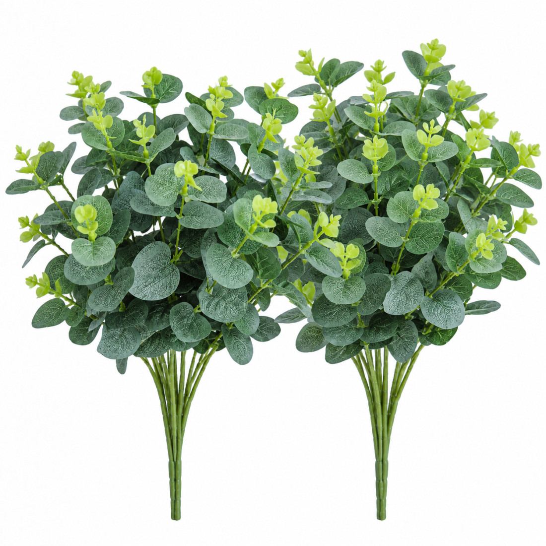 Buchet artificial decorativ cu frunze de eucalipt, verde, aspect natural Buchet artificial decorativ cu frunze de eucalipt, verde, aspect natural