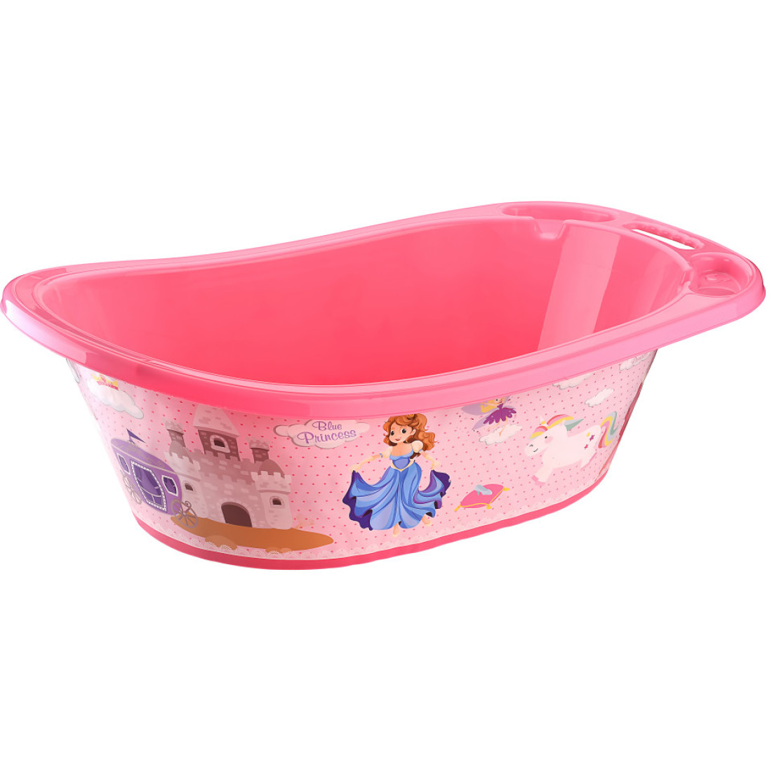 Cadita pentru bebelusi cu printese, 44L, 50 x 80 x 24 cm, roz Cadita pentru bebelusi cu printese, 44L, 50 x 80 x 24 cm, roz