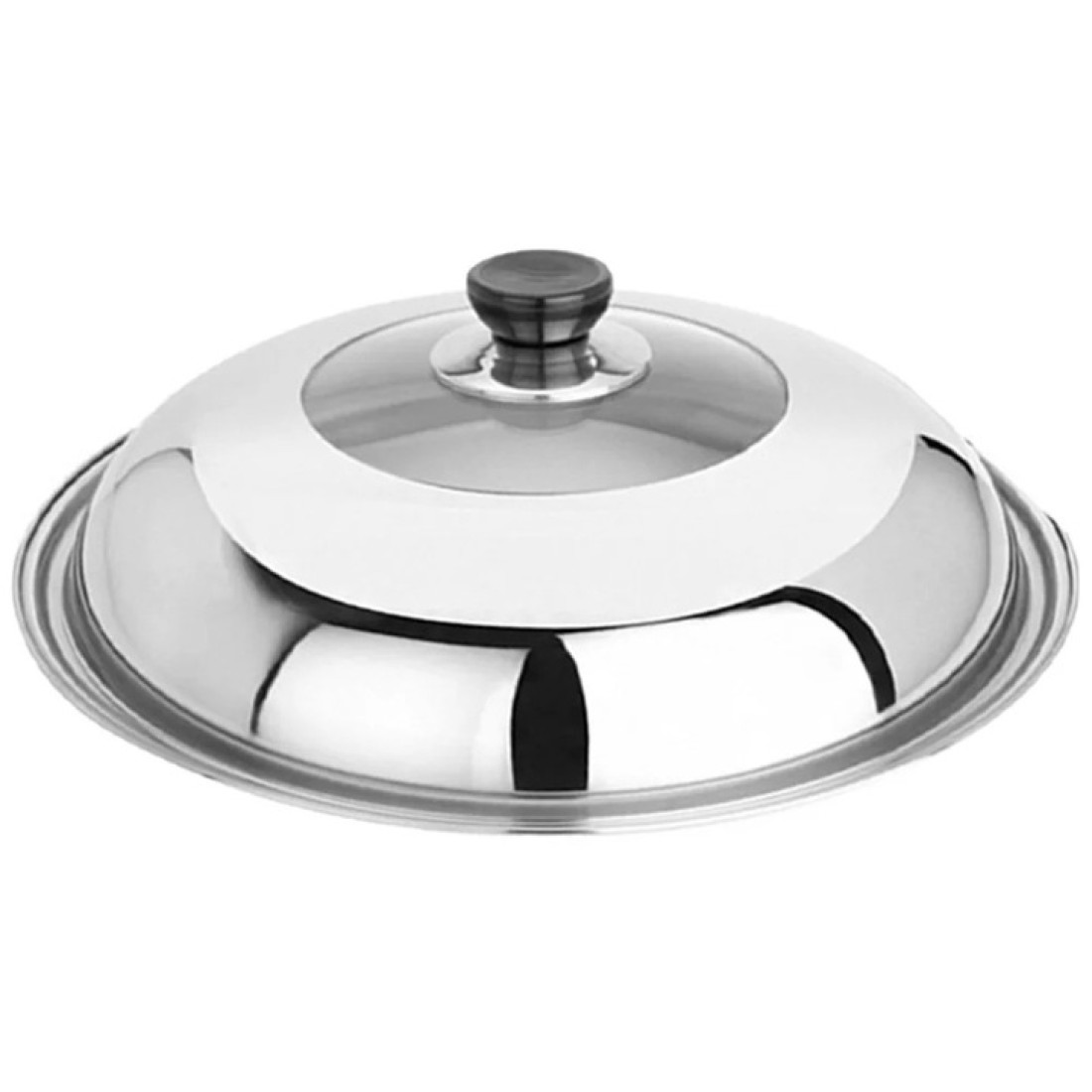 Capac oala din inox si sticla, 45 cm