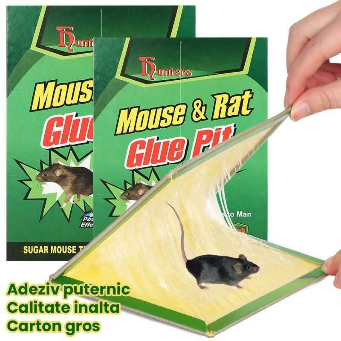 Capcane adezive tip carte pentru soareci si sobolani, eficiente si usor de folosit Capcane adezive tip carte pentru soareci si sobolani, eficiente si usor de folosit