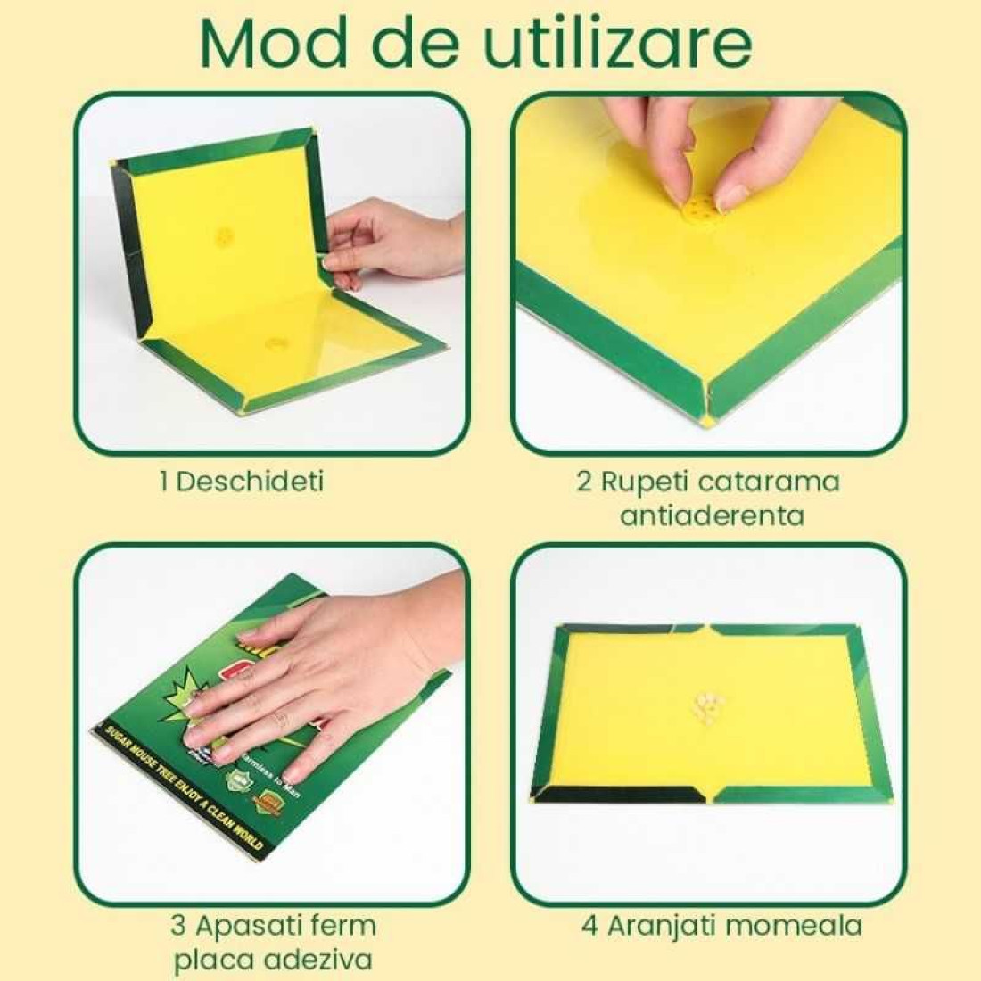 Capcane adezive tip carte pentru soareci si sobolani, eficiente si usor de folosit Capcane adezive tip carte pentru soareci si sobolani, eficiente si usor de folosit