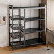Carucior de depozitare multifunctional cu rafturi si 4 cosuri metalice, structura metalica, 82 x 30 x 135 cm Carucior de depozitare multifunctional cu rafturi si 4 cosuri metalice, structura metalica, 82 x 30 x 135 cm