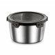 Caserola alimentara din inox 1L, cu capac ermetic si cleme de inchidere, pentru mancare si depozitare, dimensiuni 15 x 7 cm Caserola alimentara din inox 1L, cu capac ermetic si cleme de inchidere, pentru mancare si depozitare, dimensiuni 15 x 7 cm