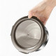 Caserola alimentara din inox 2L, cu capac ermetic si cleme de inchidere, pentru mancare si depozitare, dimensiuni 19 x 10 cm Caserola alimentara din inox 2L, cu capac ermetic si cleme de inchidere, pentru mancare si depozitare, dimensiuni 19 x 10 cm