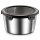 Caserola alimentara din inox 3.5L, cu capac ermetic si cleme de inchidere, pentru mancare si depozitare, dimensiuni 23 x 11 cm Caserola alimentara din inox 3.5L, cu capac ermetic si cleme de inchidere, pentru mancare si depozitare, dimensiuni 23 x 11 cm