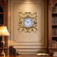 Ceas de perete decorativ 25 cm cu rama ornamentala, design elegant, auriu Ceas de perete decorativ 25 cm cu rama ornamentala, design elegant, auriu