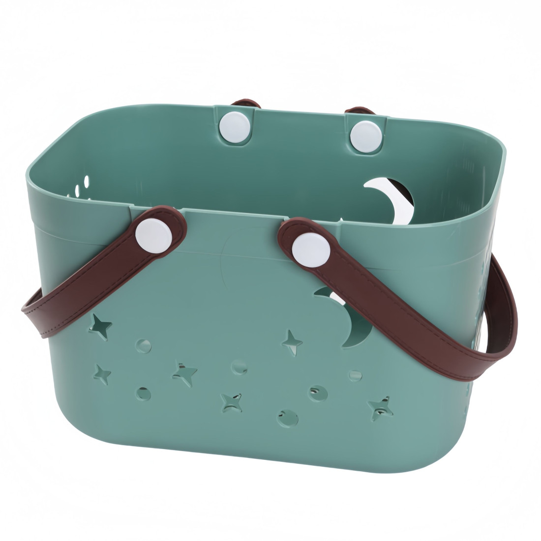 Cos depozitare din plastic cu manere, 28 x 20 x 18 cm, albastru Cos depozitare din plastic cu manere, 28 x 20 x 18 cm, albastru