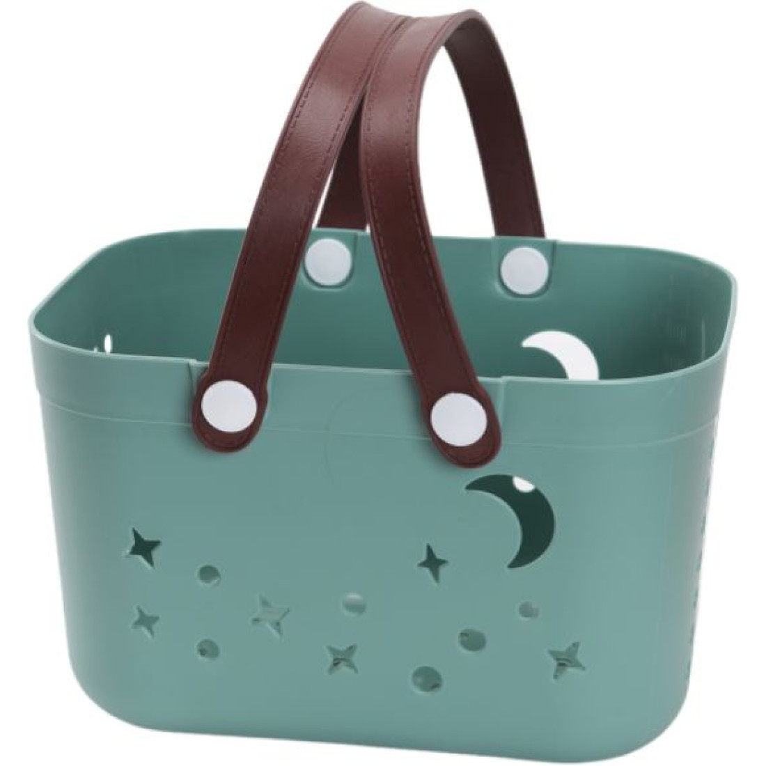 Cos depozitare din plastic cu manere, 28 x 20 x 18 cm, albastru Cos depozitare din plastic cu manere, 28 x 20 x 18 cm, albastru