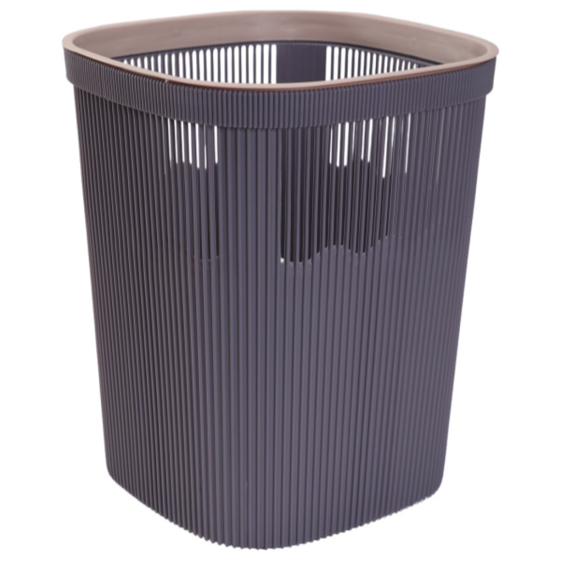 Cos de gunoi din plastic, 23.5 x 28 cm, design modern si compact, mov