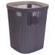 Cos de gunoi din plastic, 23.5 x 28 cm, design modern si compact, mov