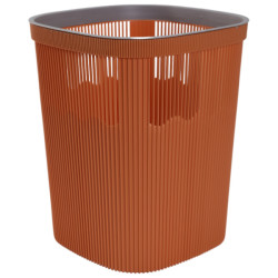 Cos de gunoi din plastic, 23.5 x 28 cm, design modern si compact, portocaliu
