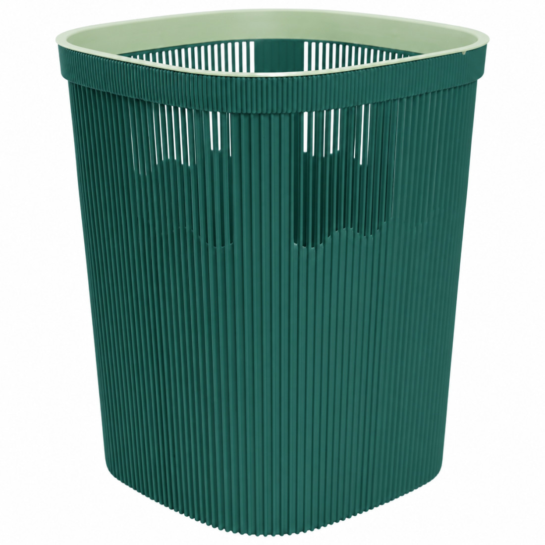 Cos de gunoi din plastic, 23.5 x 28 cm, design modern si compact, verde Cos de gunoi din plastic, 23.5 x 28 cm, design modern si compact, verde