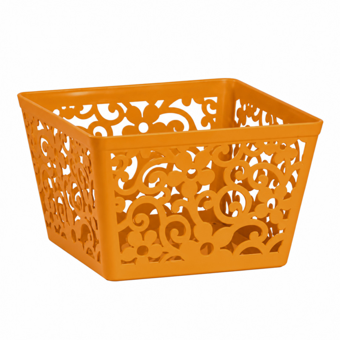 Cos pentru fructe patrat, design modern, pentru bucatarie si masa, 18 x 18 x 11.5 cm