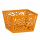 Cos pentru fructe patrat, design modern, pentru bucatarie si masa, 18 x 18 x 11.5 cm