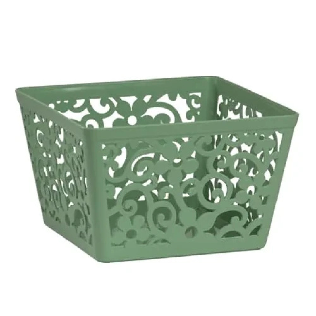 Cos pentru fructe patrat, design modern, pentru bucatarie si masa, 18 x 18 x 11.5 cm