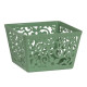 Cos pentru fructe patrat, design modern, pentru bucatarie si masa, 18 x 18 x 11.5 cm