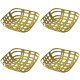 Cos organizator din plastic, 23 x 23 x 7.5 cm, design aerisit, pentru depozitare si organizare