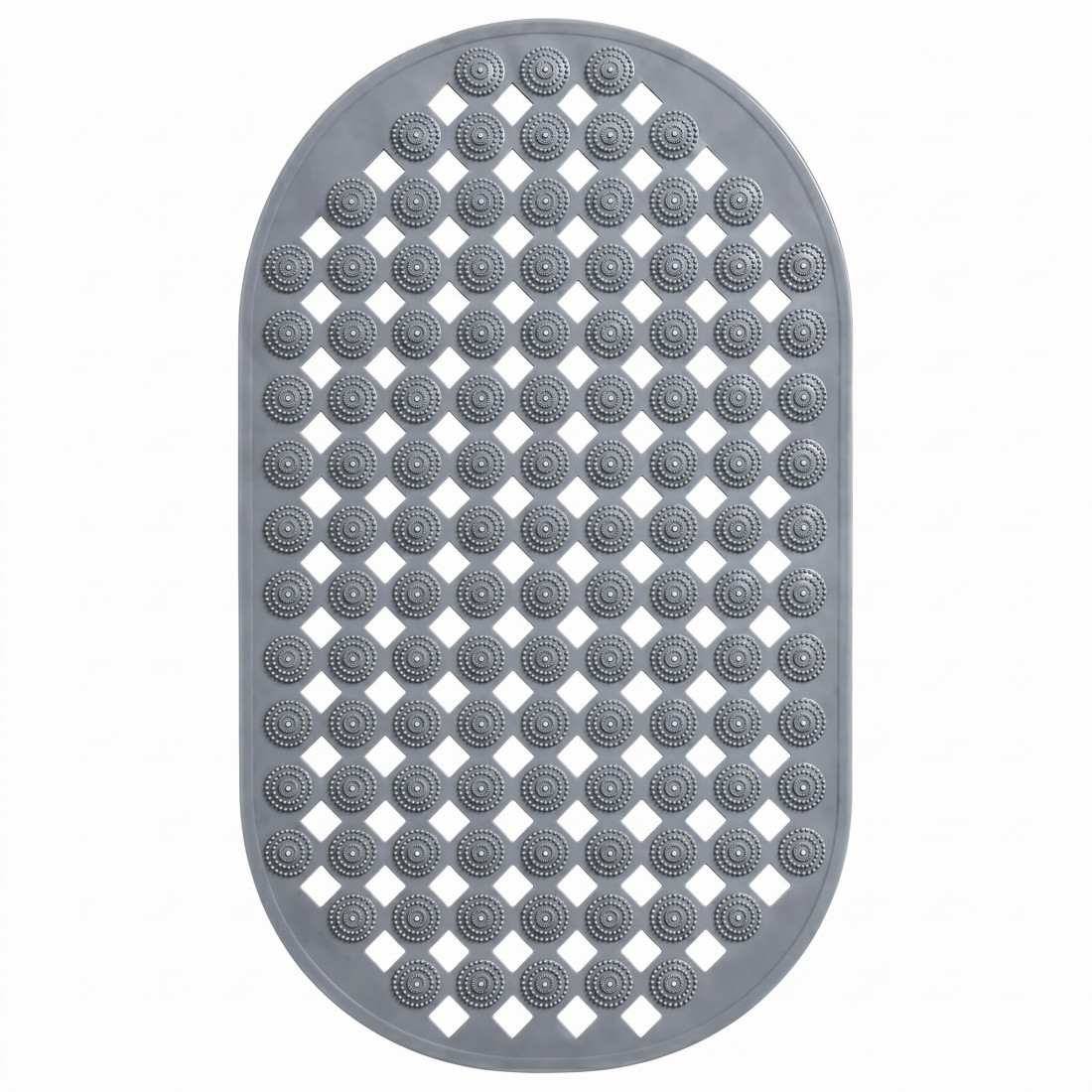 Covoras baie, antiderapant, oval, 36 x 69 cm, gri Covoras baie, antiderapant, oval, 36 x 69 cm, gri