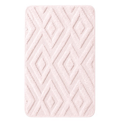 Covoras baie din microfibra, 38 x 58 cm, super absorbant, moale, uscare rapida, model romburi, roz Covoras baie din microfibra, 38 x 58 cm, super absorbant, moale, uscare rapida, model romburi, roz