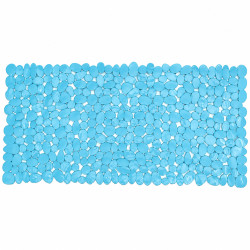 Covoras de baie antiderapant cu ventuze, model pietricele, 68 x 37 cm