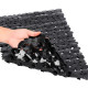 Covoras de baie antiderapant cu ventuze, model pietricele, 68 x 37 cm