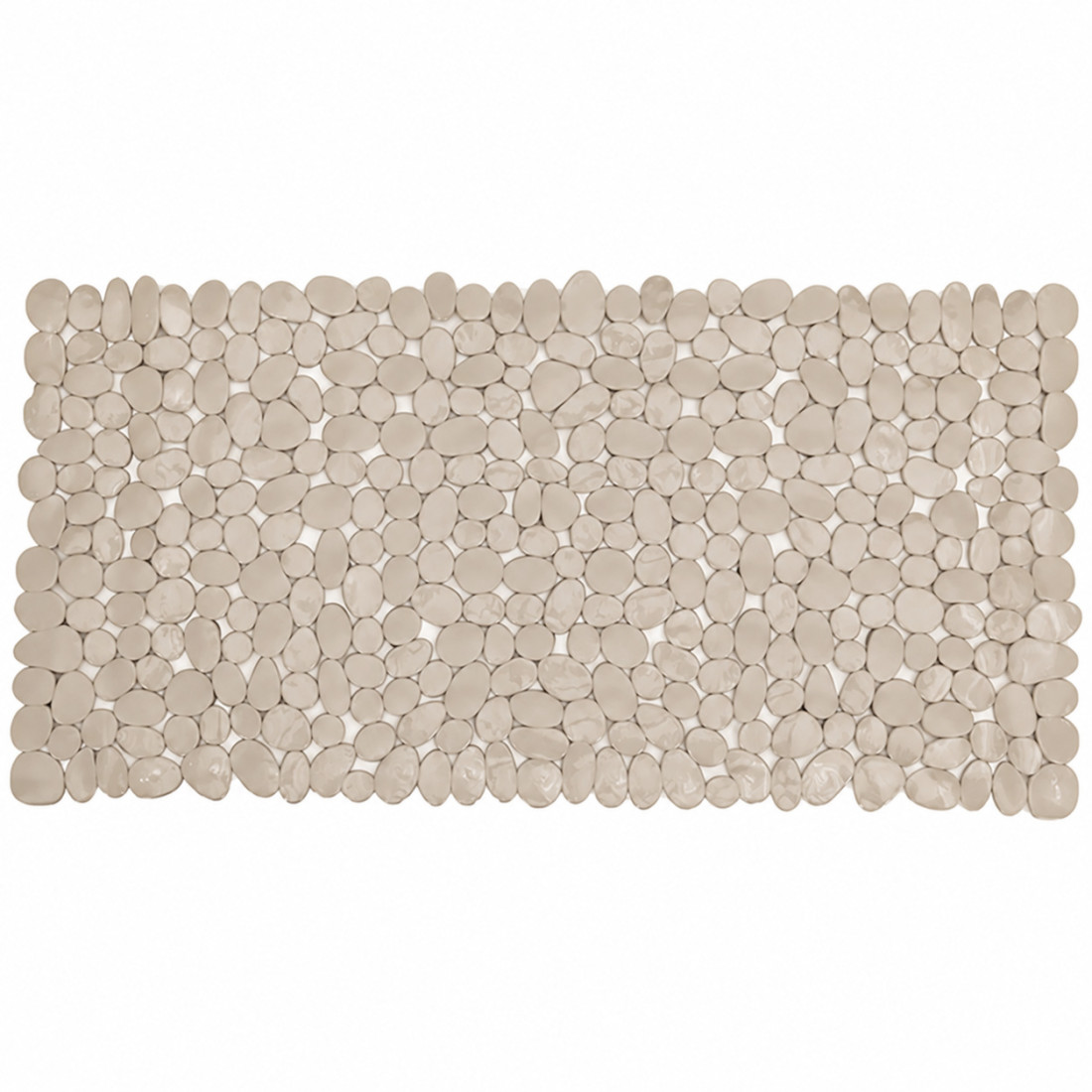 Covoras de baie antiderapant cu ventuze, model pietricele, 68 x 37 cm