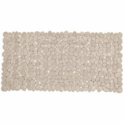 Covoras de baie antiderapant cu ventuze, model pietricele, 68 x 37 cm