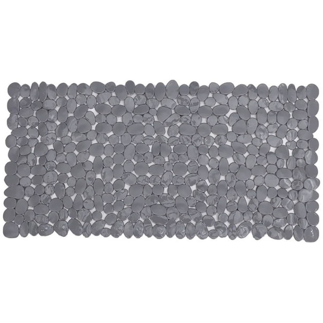 Covoras de baie antiderapant cu ventuze, model pietricele, 68 x 37 cm