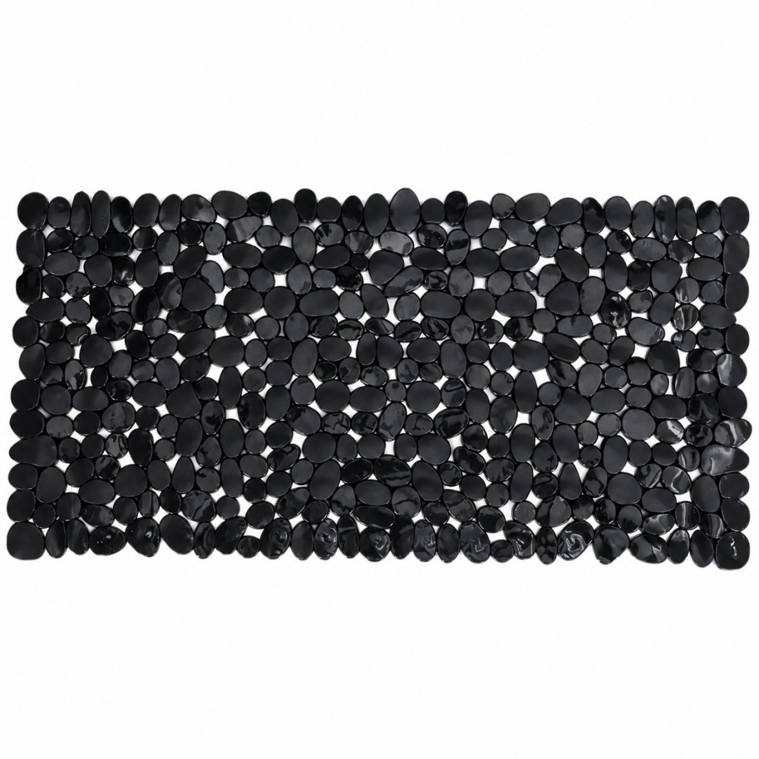 Covoras de baie antiderapant cu ventuze, model pietricele, 68 x 37 cm