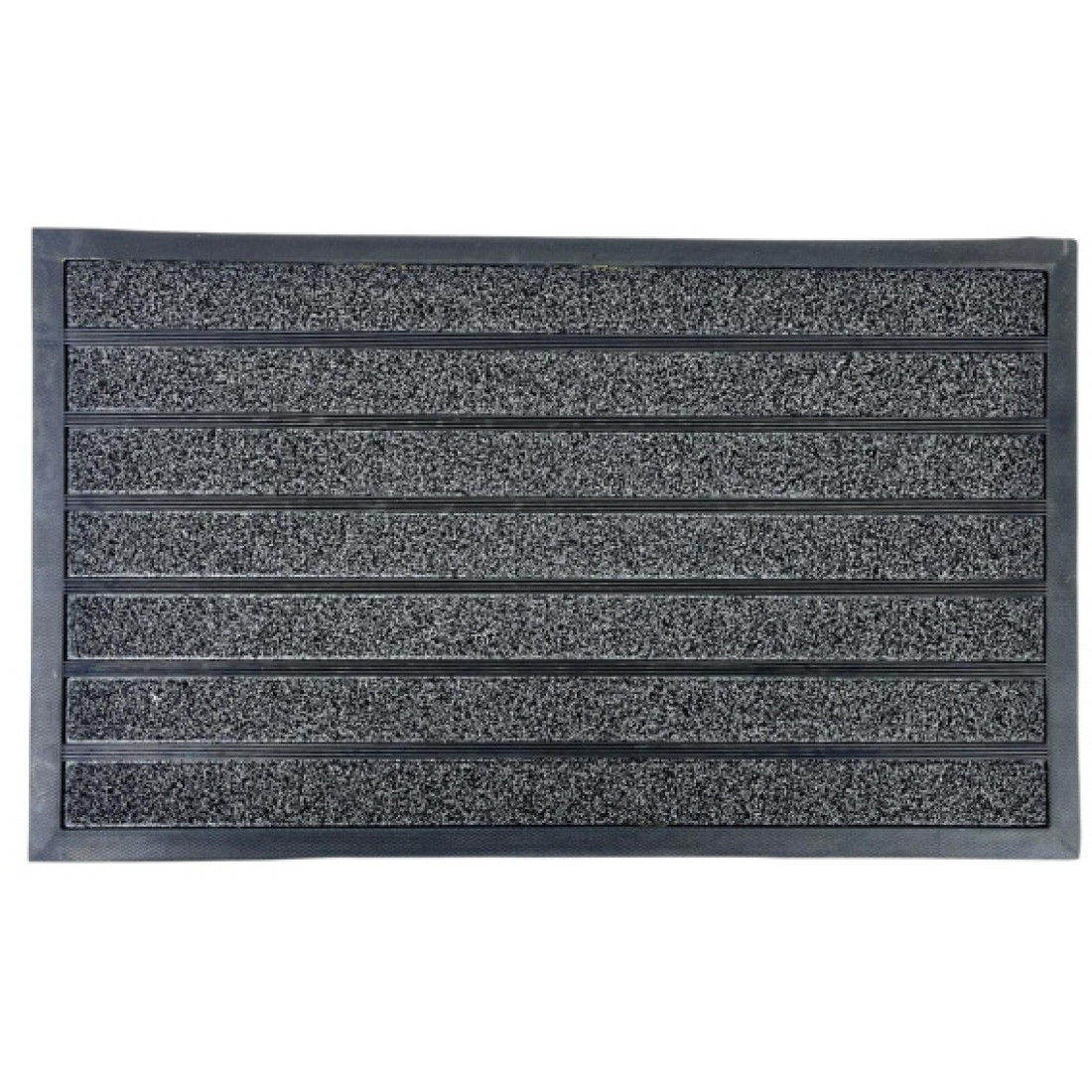 Covoras intrare cauciuc, 75 cm x 45 cm, tip gazon artificial, antiderapant, gri Covoras intrare cauciuc, 75 cm x 45 cm, tip gazon artificial, antiderapant, gri