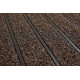 Covoras intrare cauciuc, 75 cm x 45 cm, tip gazon artificial, antiderapant, maro