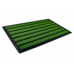 Covoras intrare cauciuc, 75 cm x 45 cm, tip gazon artificial, antiderapant, verde
