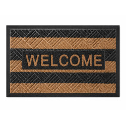Covoras intrare cauciuc "Welcome", 45 cm x 75 cm, tip gazon artificial, antiderapant, rezistent, decorativ Covoras intrare cauciuc "Welcome", 45 cm x 75 cm, tip gazon artificial, antiderapant, rezistent, decorativ