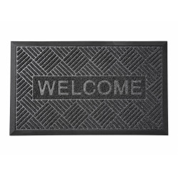 Covoras intrare cauciuc "Welcome", 45 cm x 75 cm, tip gazon artificial, antiderapant, rezistent, decorativ Covoras intrare cauciuc "Welcome", 45 cm x 75 cm, tip gazon artificial, antiderapant, rezistent, decorativ