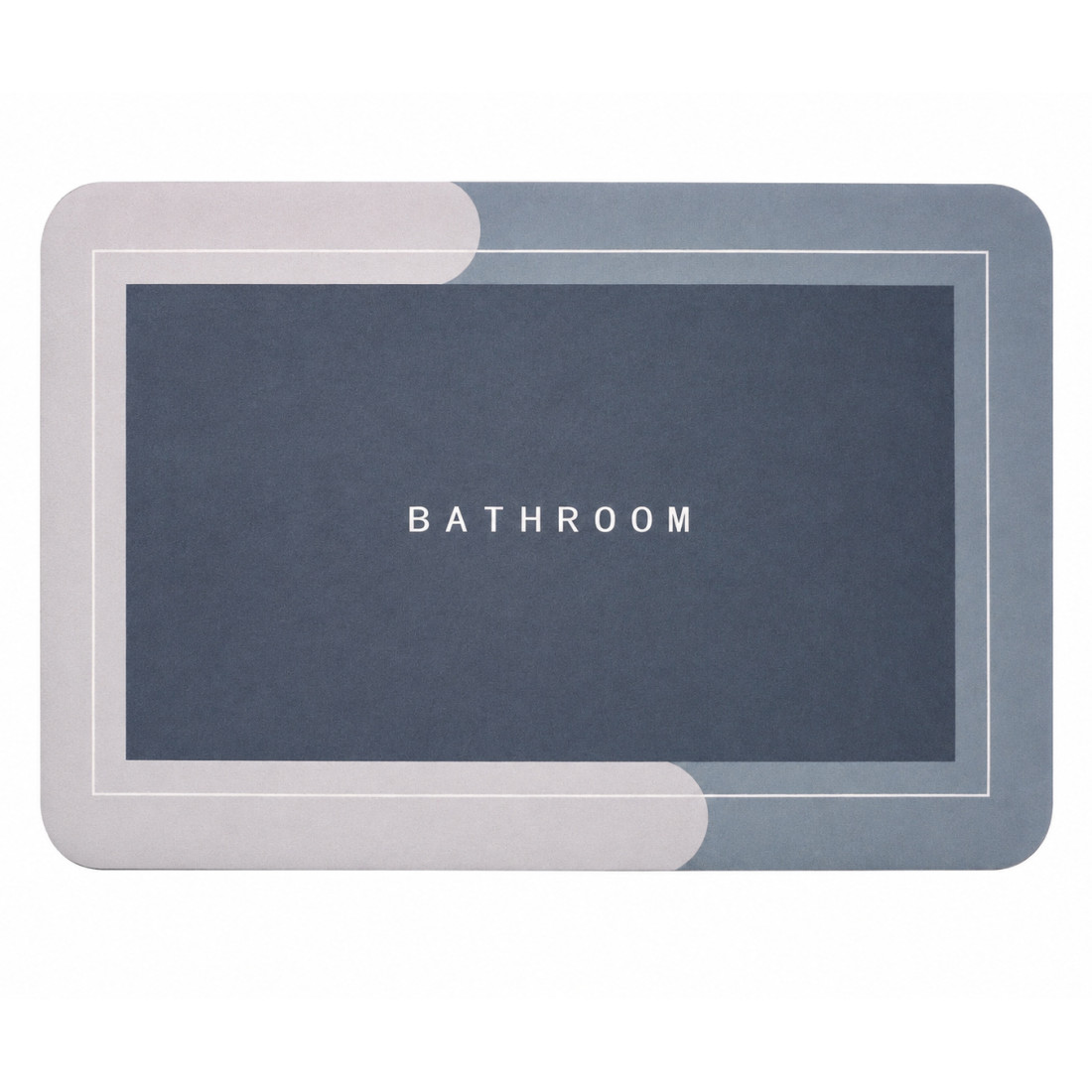 Covor de baie super absorbant, antiderapant, uscare rapida, microfibra, 58 x 38 cm, albastru Covor de baie super absorbant, antiderapant, uscare rapida, microfibra, 58 x 38 cm, albastru