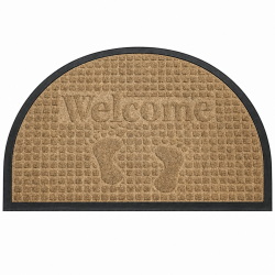Covoras intrare semicerc, 40 cm x 60 cm, cauciuc, polietilena, antiderapant, rezistent, decorativ, maro Covoras intrare semicerc, 40 cm x 60 cm, cauciuc, polietilena, antiderapant, rezistent, decorativ, maro