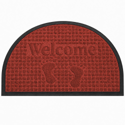 Covoras intrare semicerc, 40 cm x 60 cm, cauciuc, polietilena, antiderapant, rezistent, decorativ, rosu Covoras intrare semicerc, 40 cm x 60 cm, cauciuc, polietilena, antiderapant, rezistent, decorativ, rosu