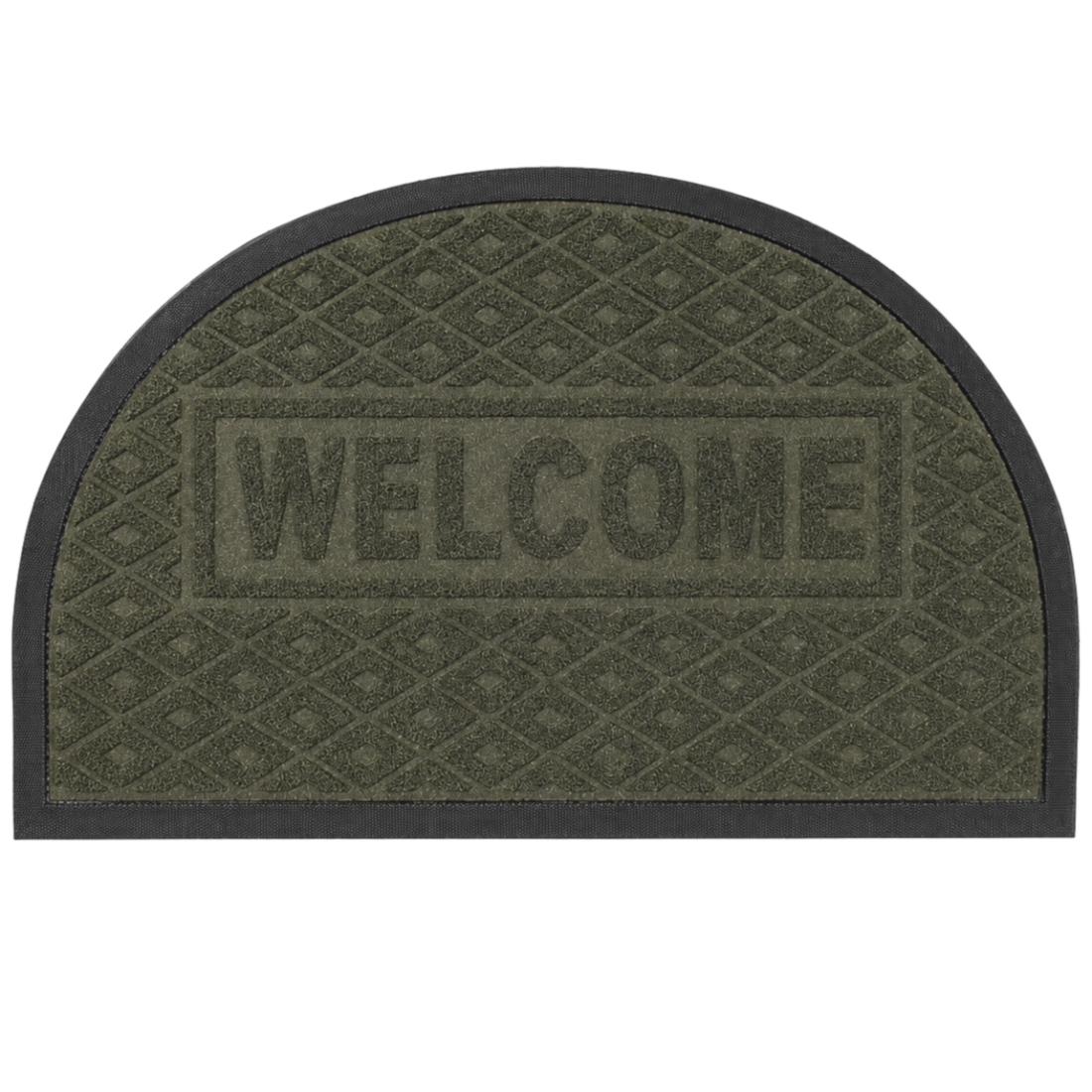 Covoras intrare semicerc, 40 cm x 60 cm, cauciuc, polietilena, antiderapant, rezistent, decorativ, verde Covoras intrare semicerc, 40 cm x 60 cm, cauciuc, polietilena, antiderapant, rezistent, decorativ, verde