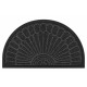Covoras intrare semicerc, 45 cm x 75 cm, cauciuc, polietilena, antiderapant, rezistent, decorativ, gri Covoras intrare semicerc, 45 cm x 75 cm, cauciuc, polietilena, antiderapant, rezistent, decorativ, gri